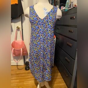 NWT, Women’s Size XS GAP Floral Print Sleeveless Midi Dress